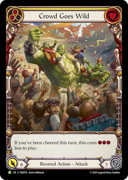 Card: Crowd Goes Wild (yel)
