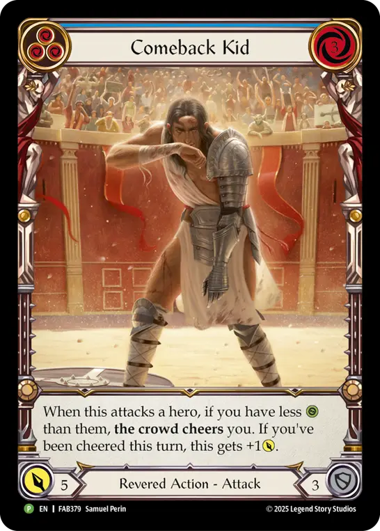 Card: Comeback Kid (blu)