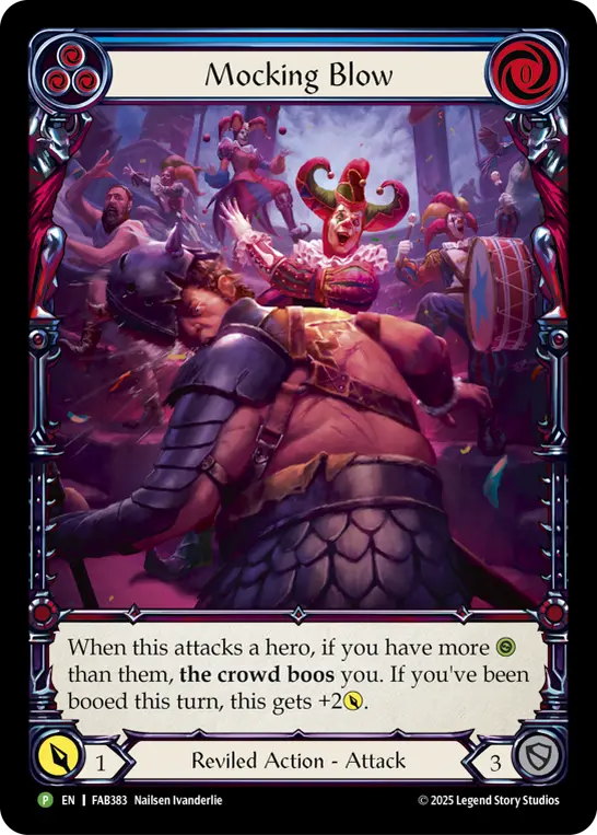 Card: Mocking Blow (blu)