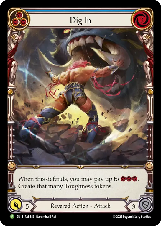 Card: Dig In (blu)