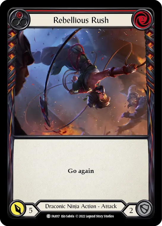 Card image of Rebellious Rush (Red)