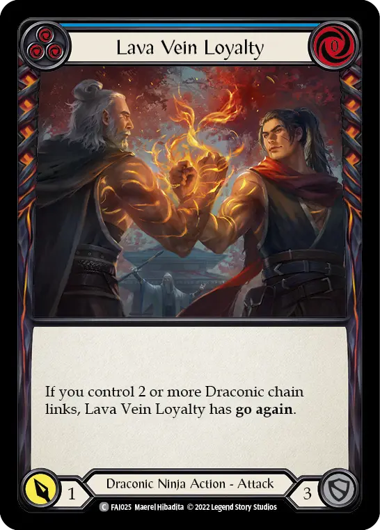 Image of the card for Lava Vein Loyalty (Blue)