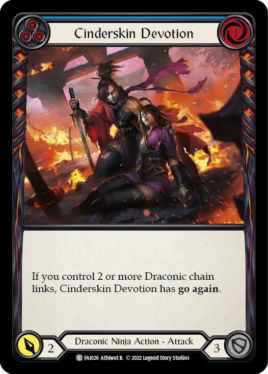 Card: Cinderskin Devotion (blu)