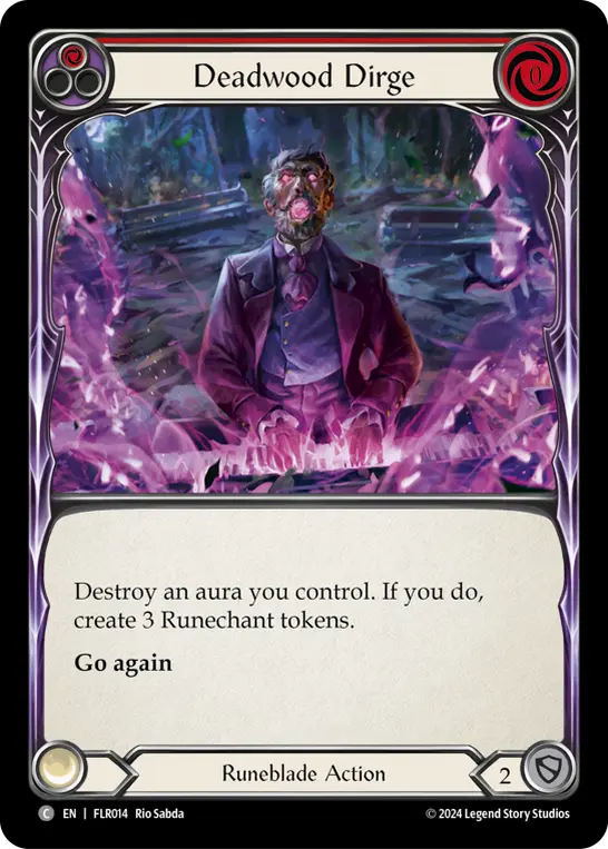 Image of the card for Deadwood Dirge (Red)