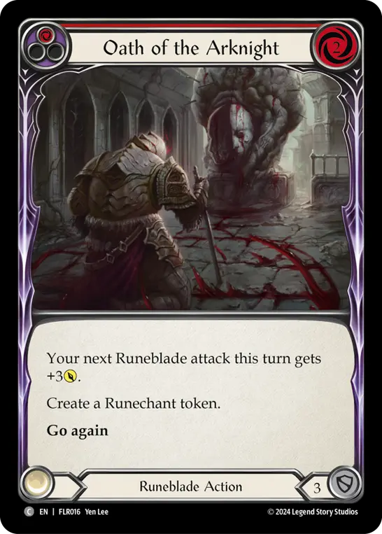 Card: Oath of the Arknight (red)