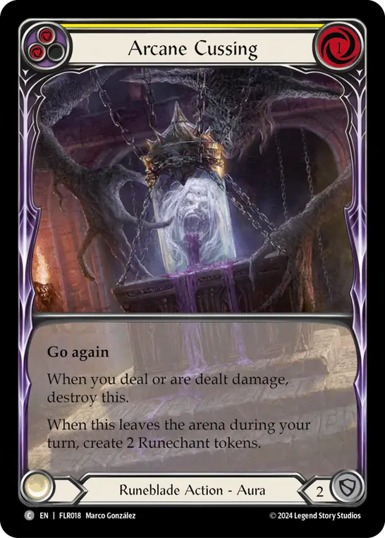 Card: Arcane Cussing (yel)
