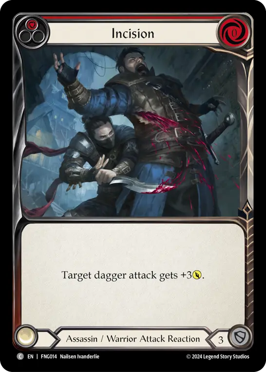 Card: Incision (red)