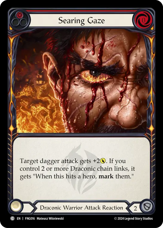Card: Searing Gaze (red)