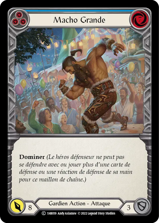 Card: Macho Grande (blu)