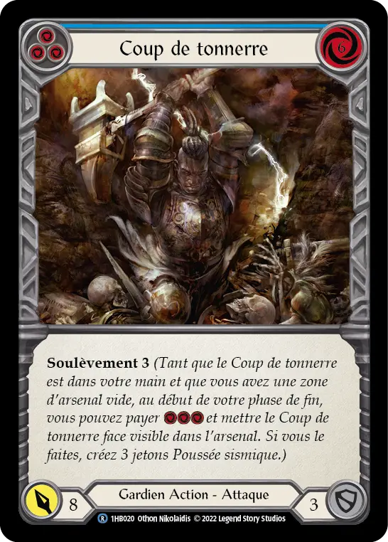 Card: Thunder Quake (blu)