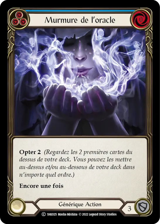 Card: Whisper of the Oracle (blu)