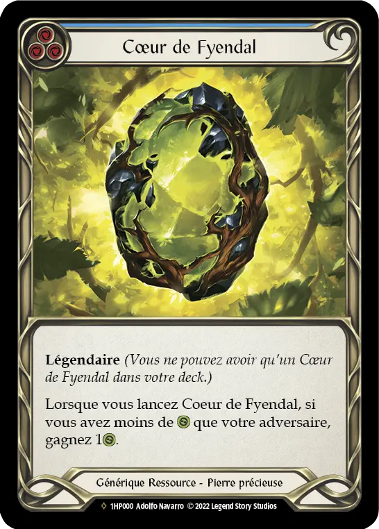 Card: Heart of Fyendal (blu)