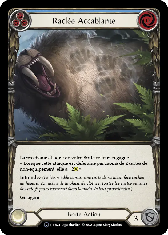 Card: Barraging Beatdown (blu)