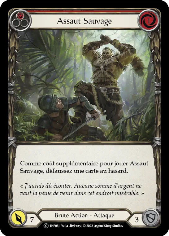 Card: Savage Swing (red)