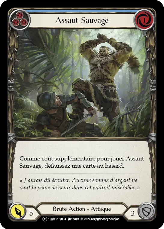 Card: Savage Swing (blu)