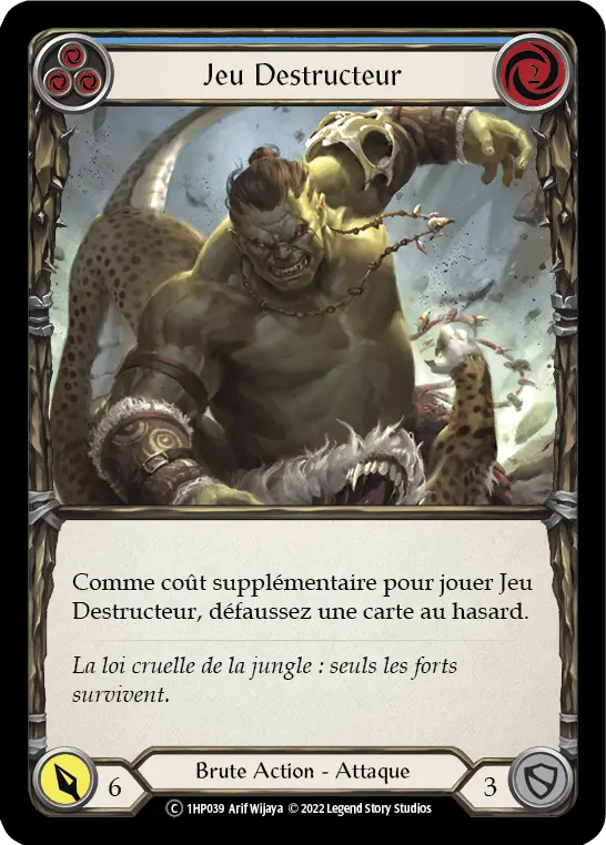 Card: Wrecker Romp (blu)