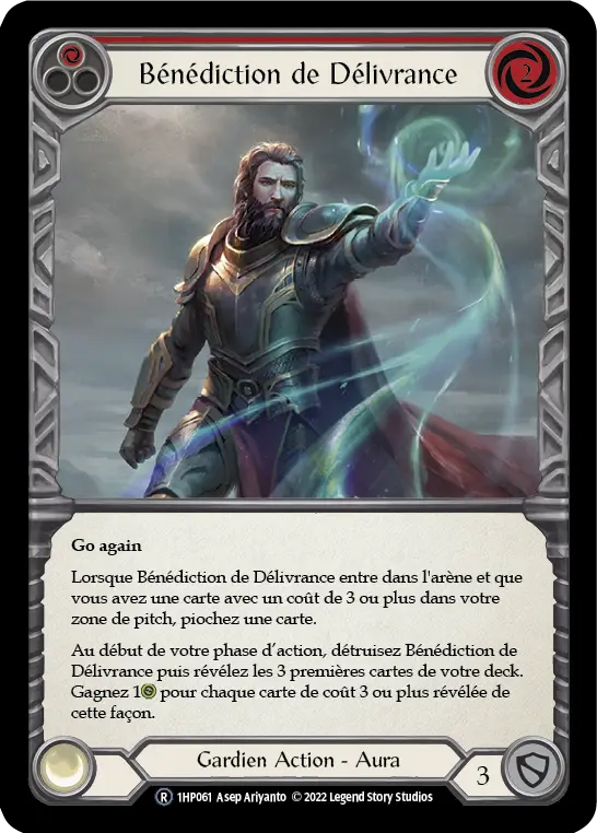 Card: Blessing of Deliverance (red)