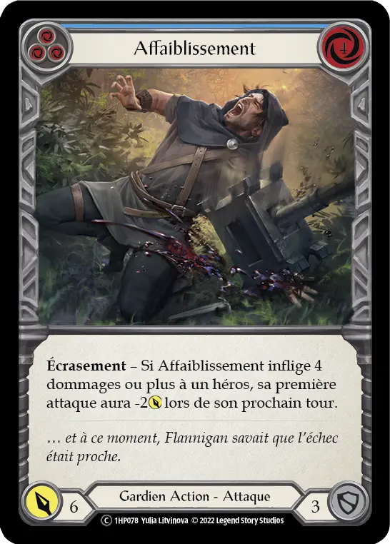 Card: Debilitate (blu)
