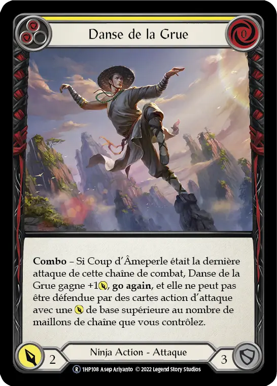 Card: Crane Dance (yel)