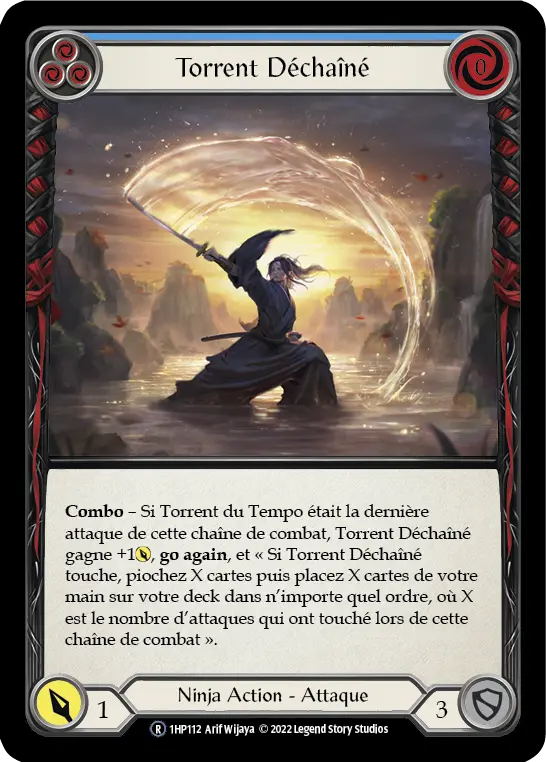 Card: Rushing River (blu)