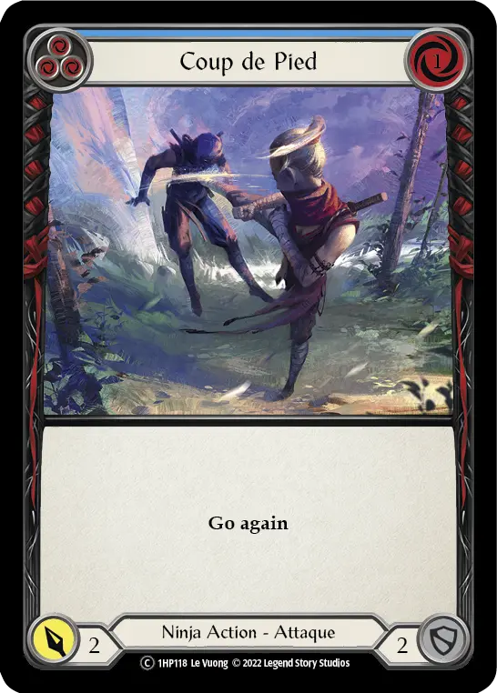Card: Leg Tap (blu)