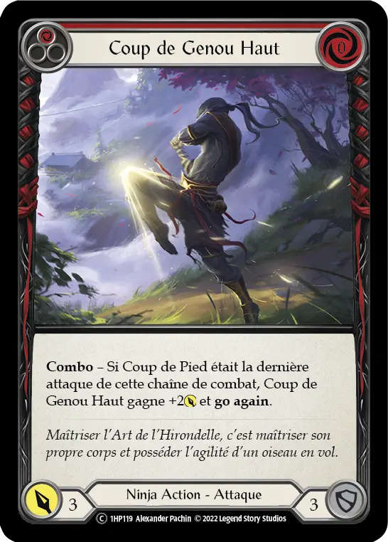 Card: Rising Knee Thrust (red)