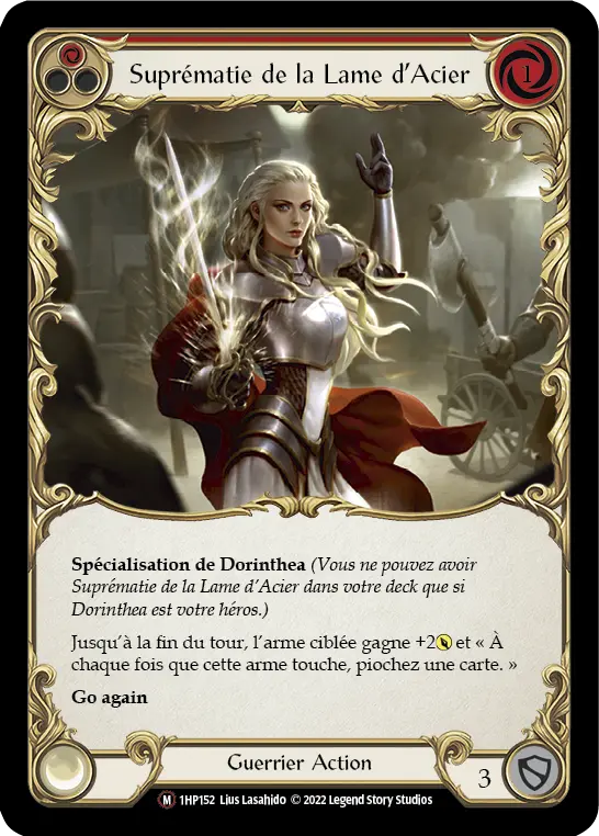 Card: Steelblade Supremacy (red)