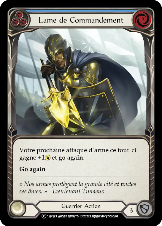 Card: Driving Blade (blu)