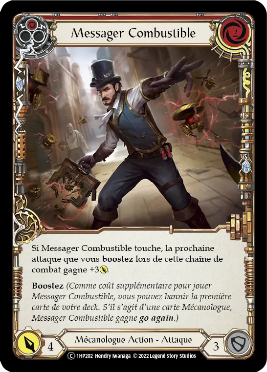 Card: Combustible Courier (red)