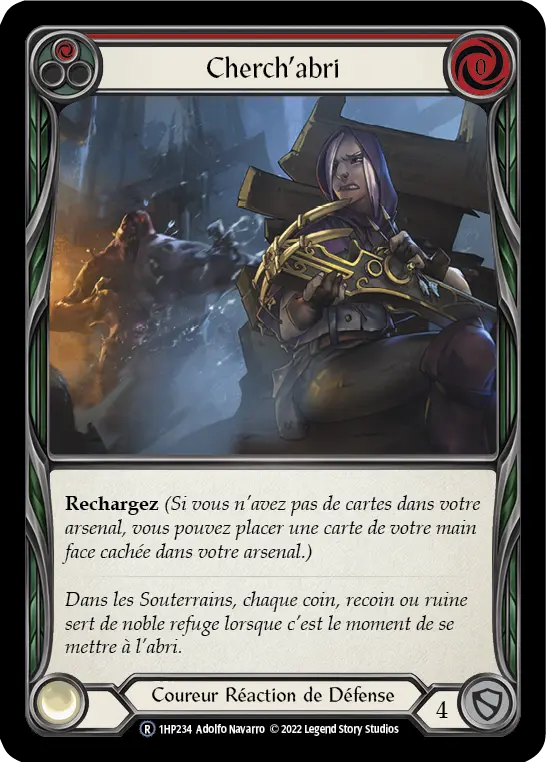 Card: Take Cover (red)