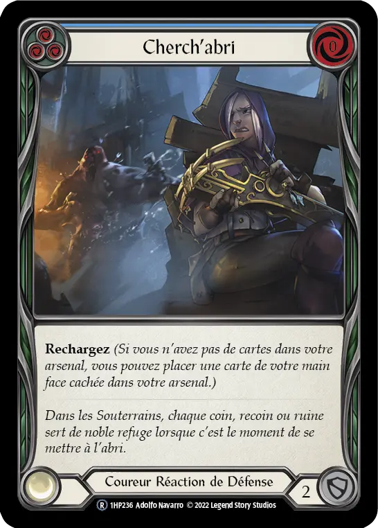 Card: Take Cover (blu)