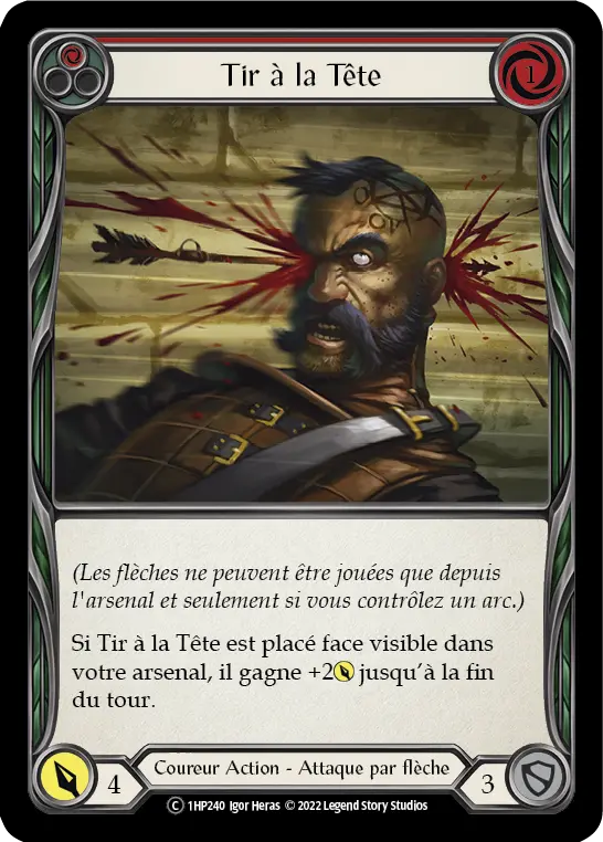 Card: Head Shot (red)