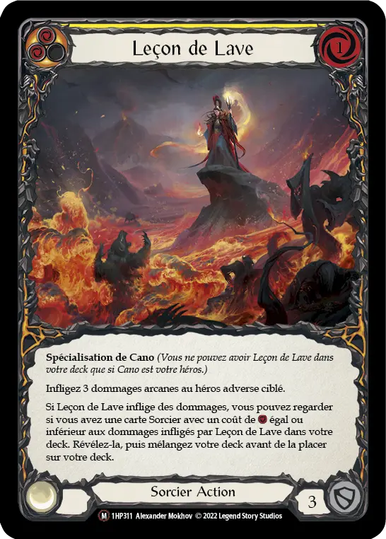 Card: Lesson in Lava (yel)