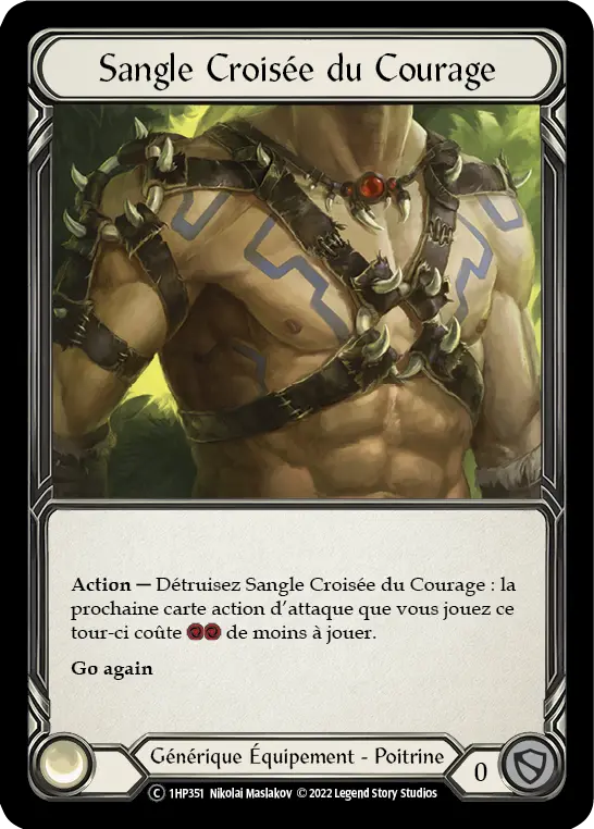 Card: Heartened Cross Strap