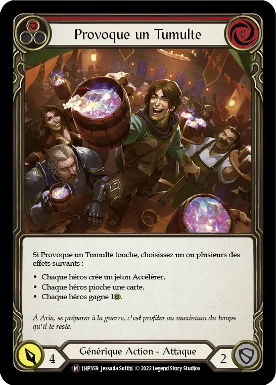 Card: Coax a Commotion (red)
