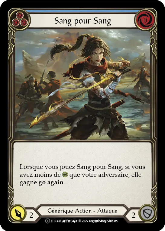 Card: Scar for a Scar (blu)
