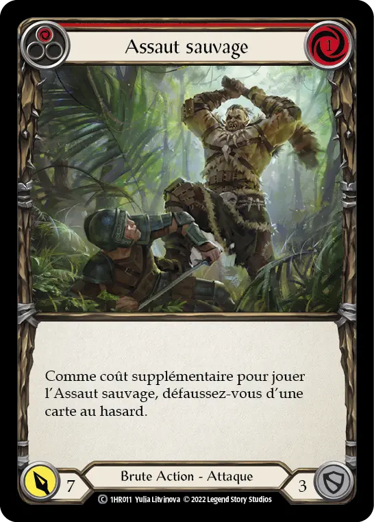 Card: Savage Swing (red)