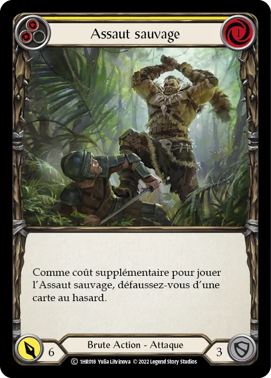 Card: Savage Swing (yel)