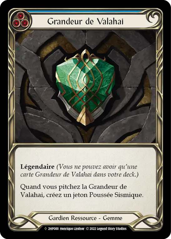 Card: Grandeur of Valahai (blu)