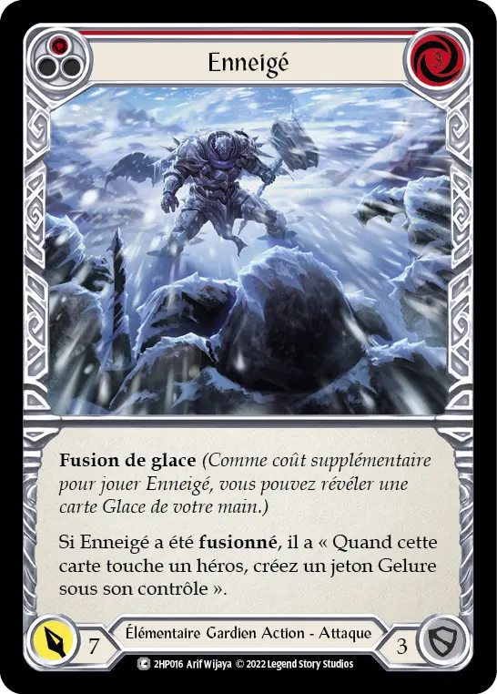 Card: Snow Under (red)