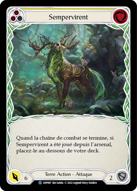 Card: Evergreen (yel)