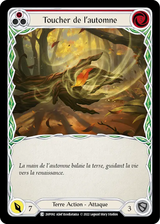Card: Autumn's Touch (red)