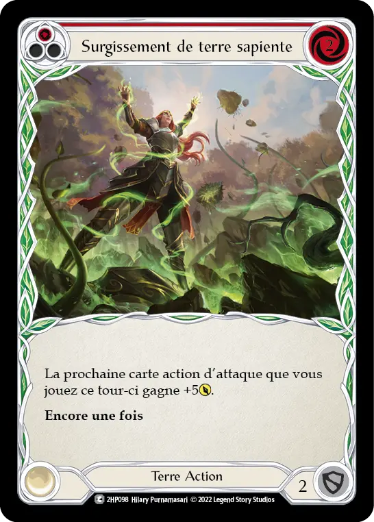 Card: Earthlore Surge (red)