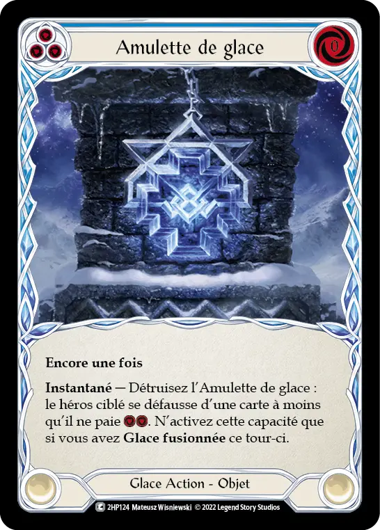 Card: Amulet of Ice (blu)