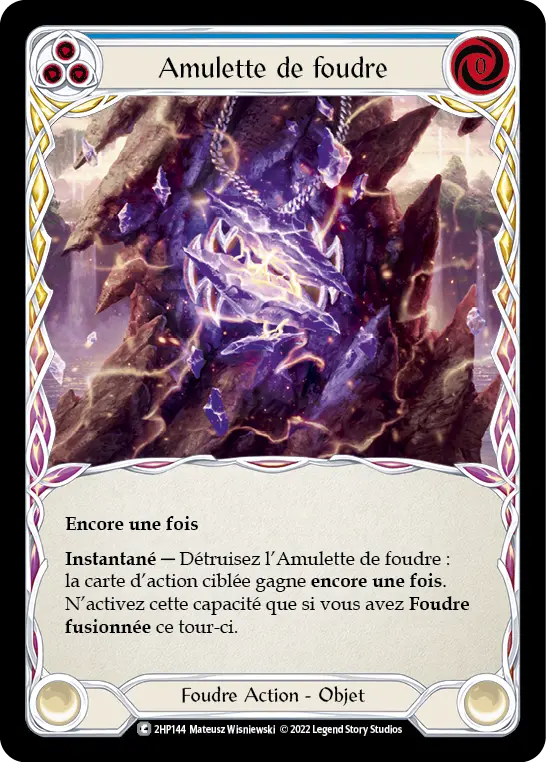 Card: Amulet of Lightning (blu)