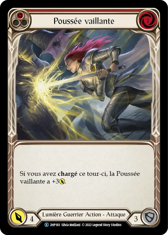 Card: Valiant Thrust (red)