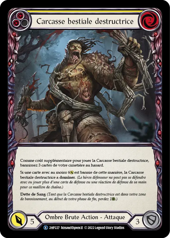 Card: Writhing Beast Hulk (yel)