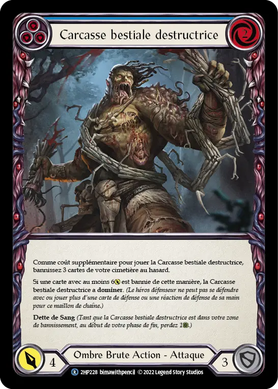 Card: Writhing Beast Hulk (blu)