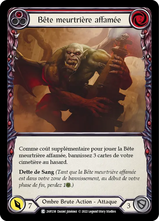 Card: Hungering Slaughterbeast (red)