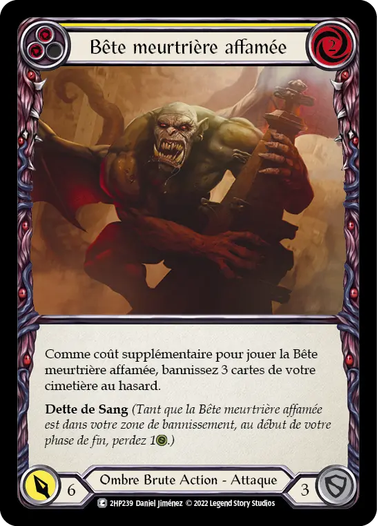 Card: Hungering Slaughterbeast (yel)